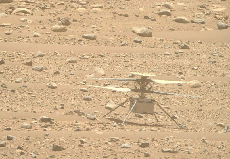50 uçuş yaparak rekor kırdı: Mars helikopteri Ingenuity’nin en net fotoğrafı paylaşıldı, ilk kez bu kadar yakın!