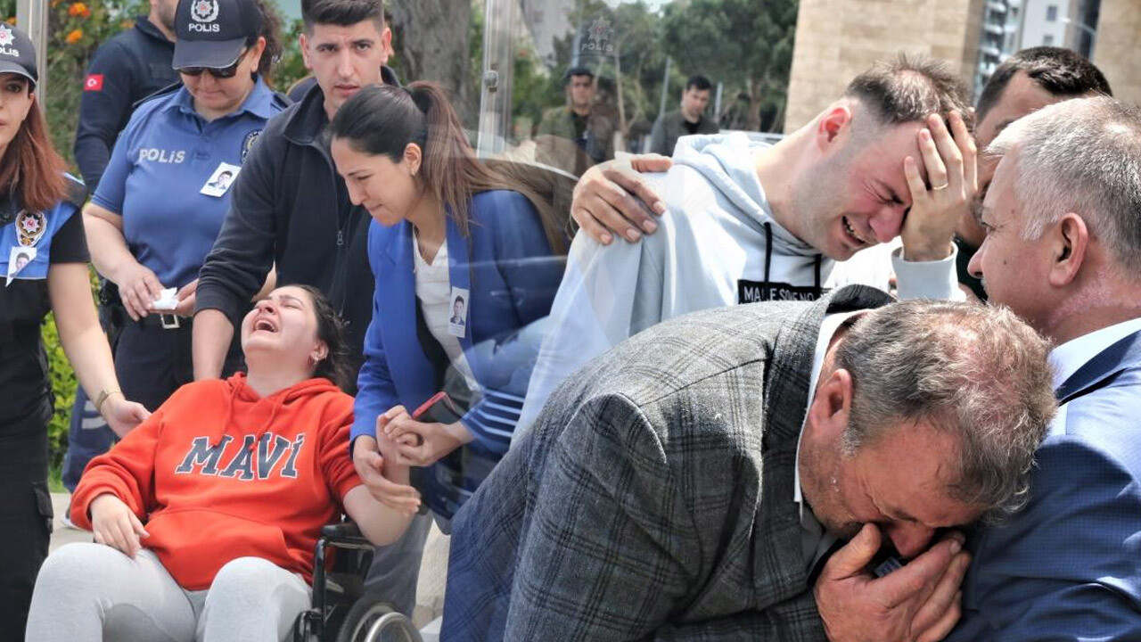 Feryatlar yürekleri dağladı... Hayatını kaybeden polis memuruna hamile eşi ve babasından son görev