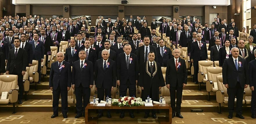 AYM töreninde gergin anlar! Erdoğan ve Kılıçdaroğlu birbirlerinin yüzüne bile bakmadı