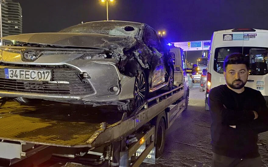 İstanbul'da makas atan sürücü kazaya sebep oldu
