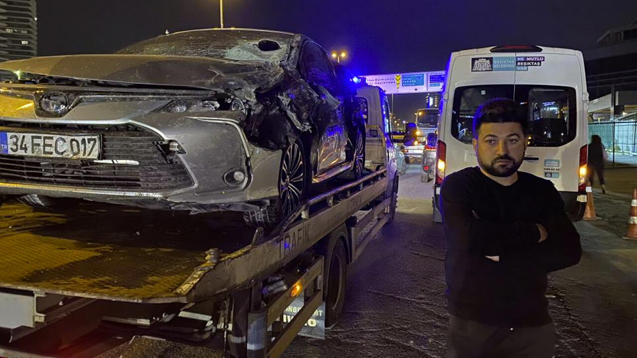 İstanbul&#039;da makas atan sürücü kazaya sebep oldu