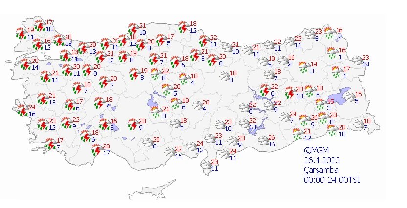 Aniden bastıracak aman dikkat! Dolu ve sağanak alarmı verildi, Meteoroloji uyarılarını sıraladı