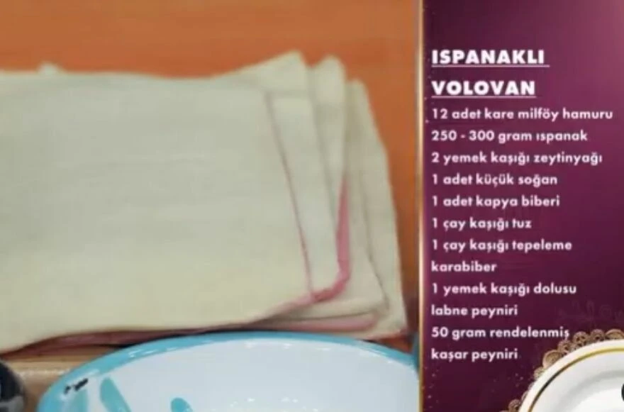 Gelin Mutfakta'da yapılan Ispanaklı Volovan'ın tarifi! İçi yumuşak dışı kıtır oluyor!