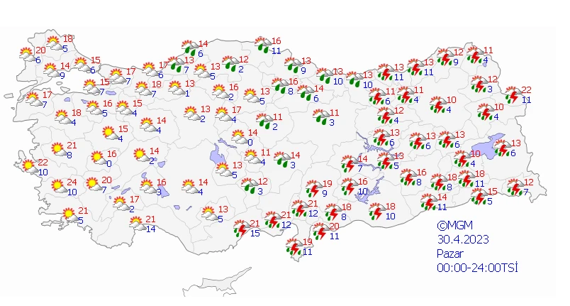 Gök gürültülü sağanak ve fırtınaya dikkat! Haftanın son iş gününde Meteoroloji raporunu paylaştı