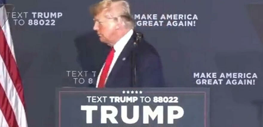 Trump şov! Kürsüde Biden’n taklidini yaptı…O anlar viral oldu