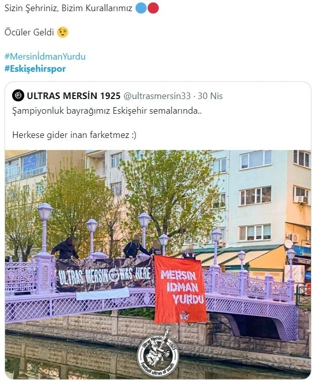 Eskişehirspor - Yeni Mersin İ.Y. maçında arbede: Taraftar çılgına döndü, polisler de yaralandı