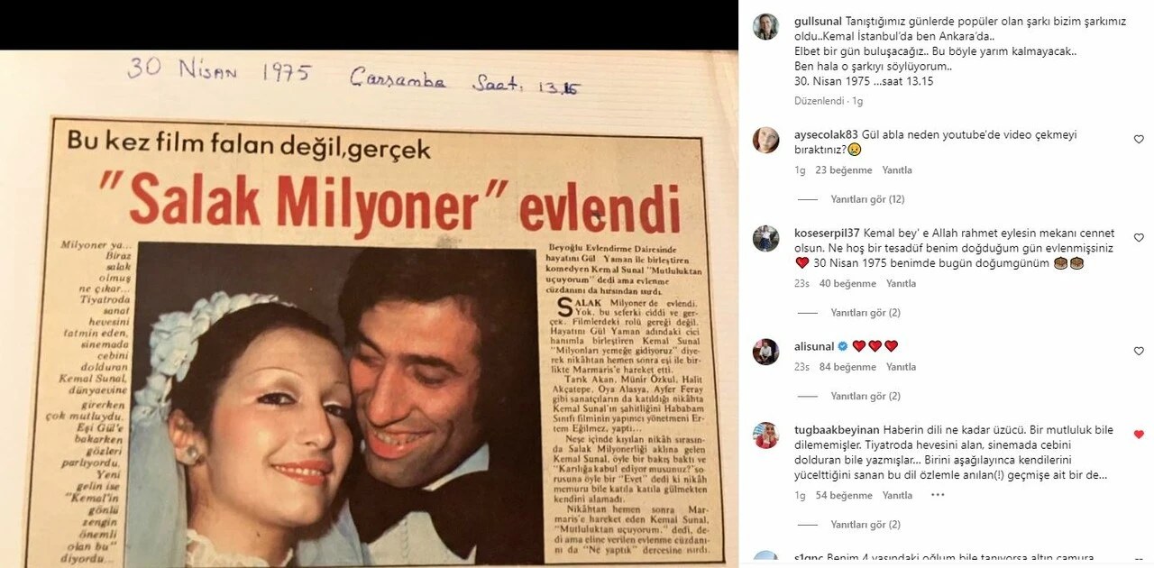 Gül Sunal'dan duygulandıran yıldönümü paylaşımı!