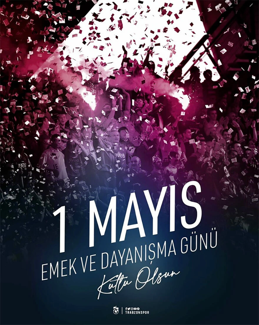 Spor federasyonları ve kulüpler 1 Mayıs'ı unutmadı