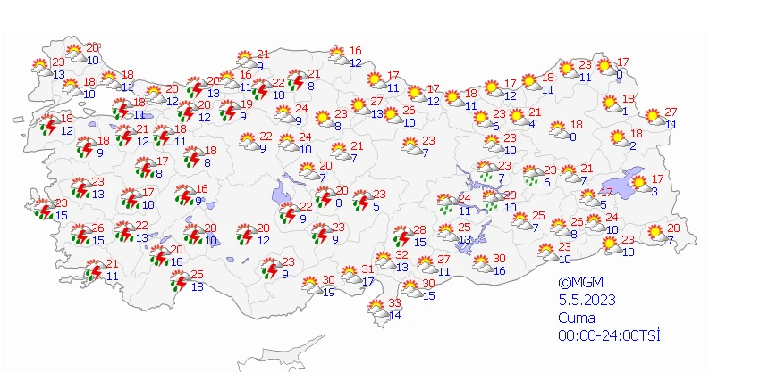 Gök gürültülü sağanak geri döndü! Meteoroloji peş peşe uyarılarını duyurdu: Sıcaklıklar düştü…