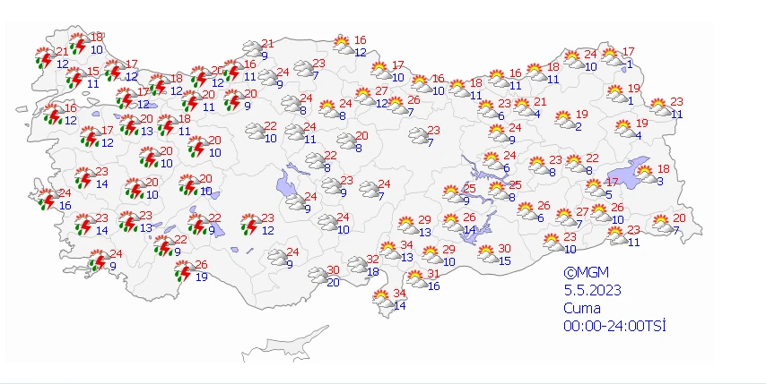 Yağışlar günlerce sürecek… Meteoroloji gök gürültülü ve şimşekli sağanak uyarısında bulundu