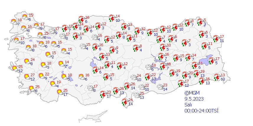 Yağışlar günlerce sürecek… Meteoroloji gök gürültülü ve şimşekli sağanak uyarısında bulundu