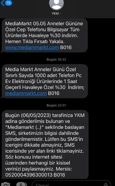 Linkteki bu tuzağa dikkat! Dolandırıcılar Anneler Günü'nü hedef aldı, Media Markt uyarı mesajı attı