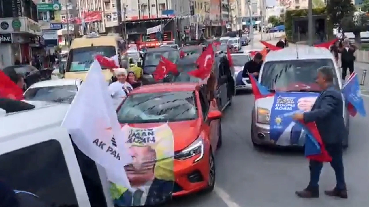 Cumhurbaşkanı Erdoğan'ı dinlemeye konvoy halinde akın akın geliyorlar