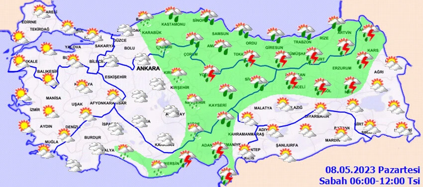 Meteoroloji il il uyardı: Kuvvetli yağacak, dikkatli olun