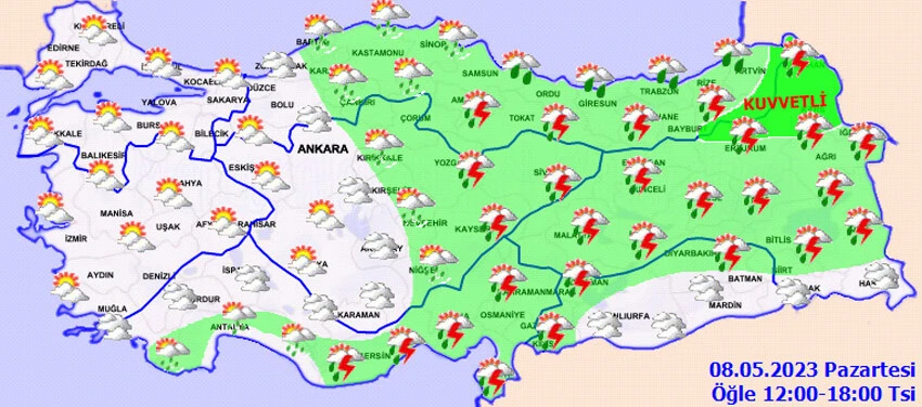 Meteoroloji il il uyardı: Kuvvetli yağacak, dikkatli olun