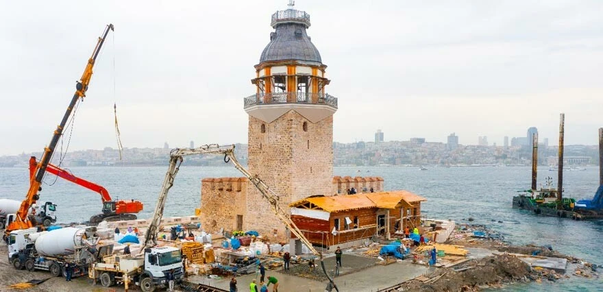 Restorasyon tamamlandı! Kız Kulesi açılış için gün sayıyor! İşte son hali...