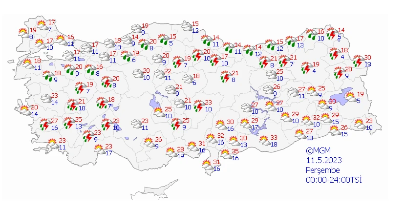 Meteoroloji 7 ili sarı kodla uyardı: Sağanak çok kuvvetli geliyor…