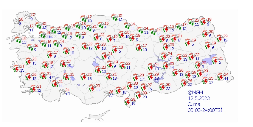 Meteoroloji 7 ili sarı kodla uyardı: Sağanak çok kuvvetli geliyor…