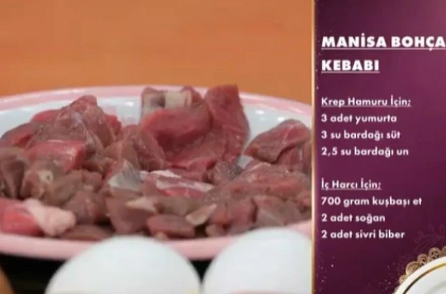 11 Mayıs Gelinim Mutfakta puan durumu! tarifi! Gelinim Mutfakta Manisa bohça kebabı tarifi!
