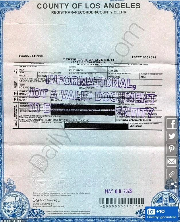 Hayranlarını bir yıl bekletmişti! Rihanna bebeğinin adını sonunda açıkladı!