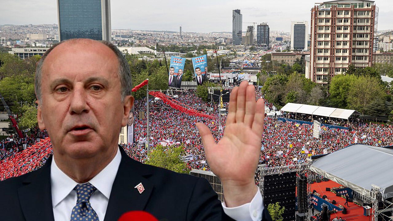 Beklenen olmadı… Muharrem İnce Millet İttifakı’nın Ankara mitingine katılmadı