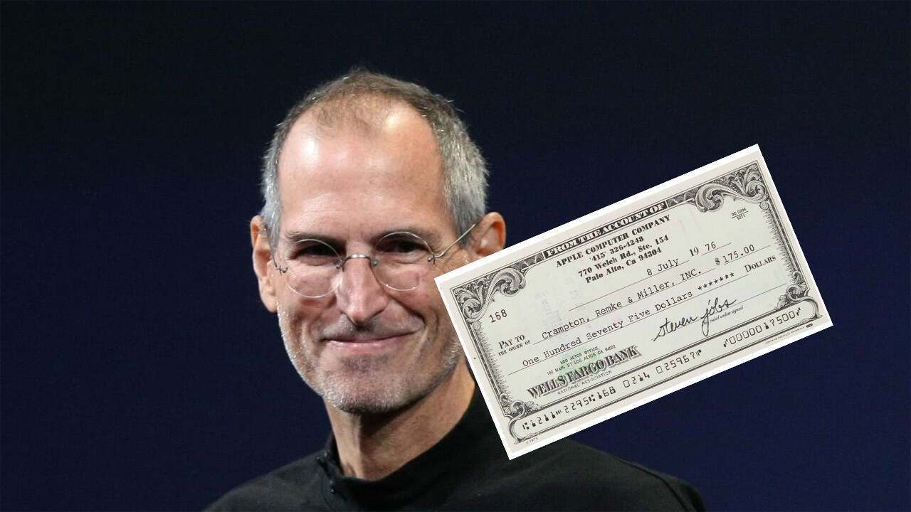 Steve Jobs imzalı çeke &quot;yok artık&quot; dedirten fiyat! Açık artırmayla satıldı