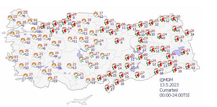 16 il sağanak yağışa teslim olacak! Meteoroloji uyarılarını sıraladı…
