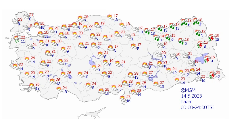 14 Mayıs seçim gününde hava nasıl olacak? Meteoroloji son raporunu paylaştı…