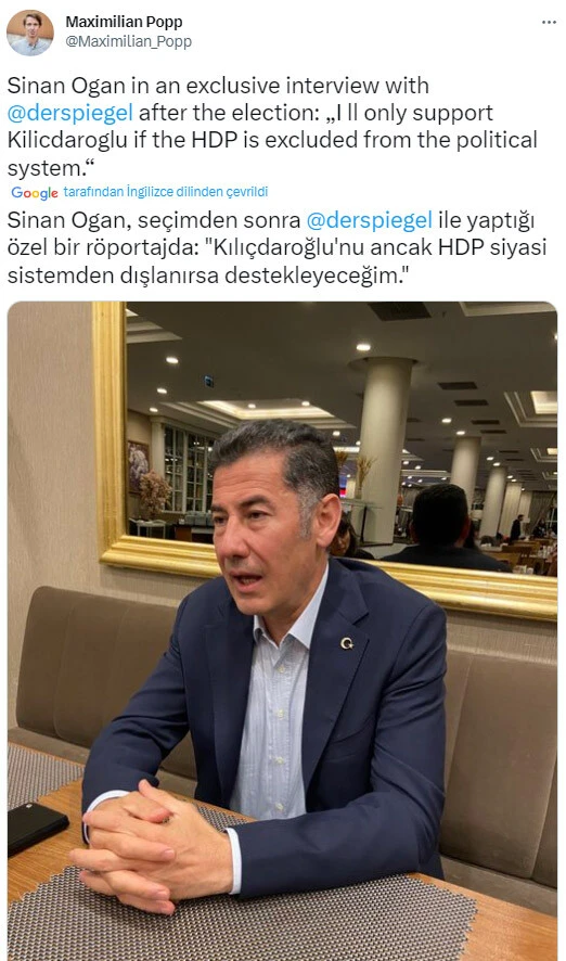 Sinan Oğan'dan HDP şartına yalanlama