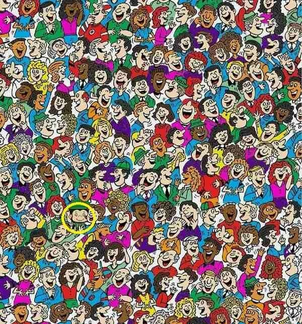 Dikkatliyseniz şıp diye bulursunuz: IQ’su en az 130 olanlar 15 saniyede insanlar arasındaki maymunu görüyor!