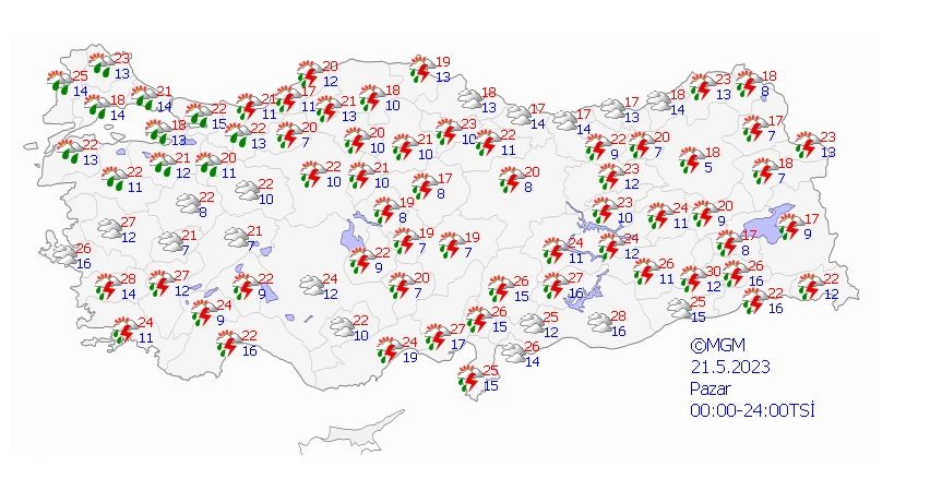 Sıcaklıklar 10 derece birden düştü! Meteoroloji’den fırtına ve sağanak alarmı…