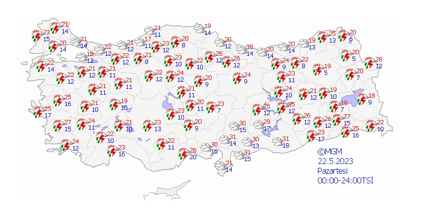 Sıcaklıklar 10 derece birden düştü! Meteoroloji’den fırtına ve sağanak alarmı…