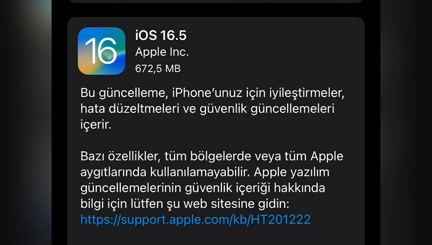 iOS 16.5 yayınlandı: İşte iPhone'a gelen yeni özellikler