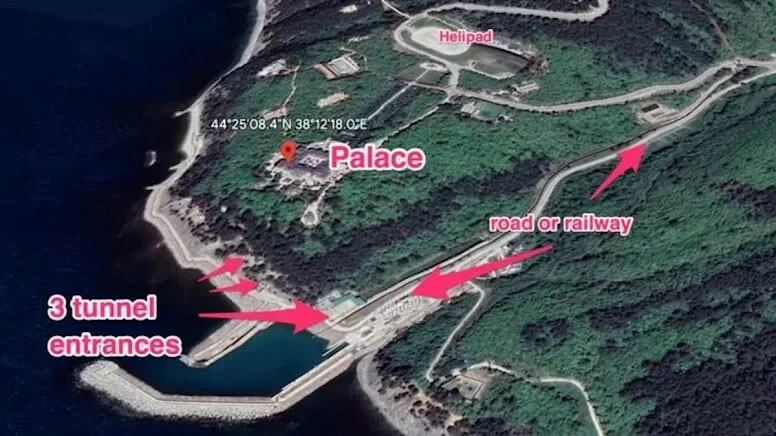 Putin'in Karadeniz'deki lüks konutundaki tüneller gün yüzüne çıktı! İşte detaylar...
