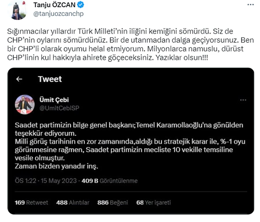 Millet İttifakı'nda CHP-Saadet kavgası: Oylarımızı sömürdünüz! Millet İttifakı'nda CHP-Saadet kavgası: Oylarımızı sömürdünüz!