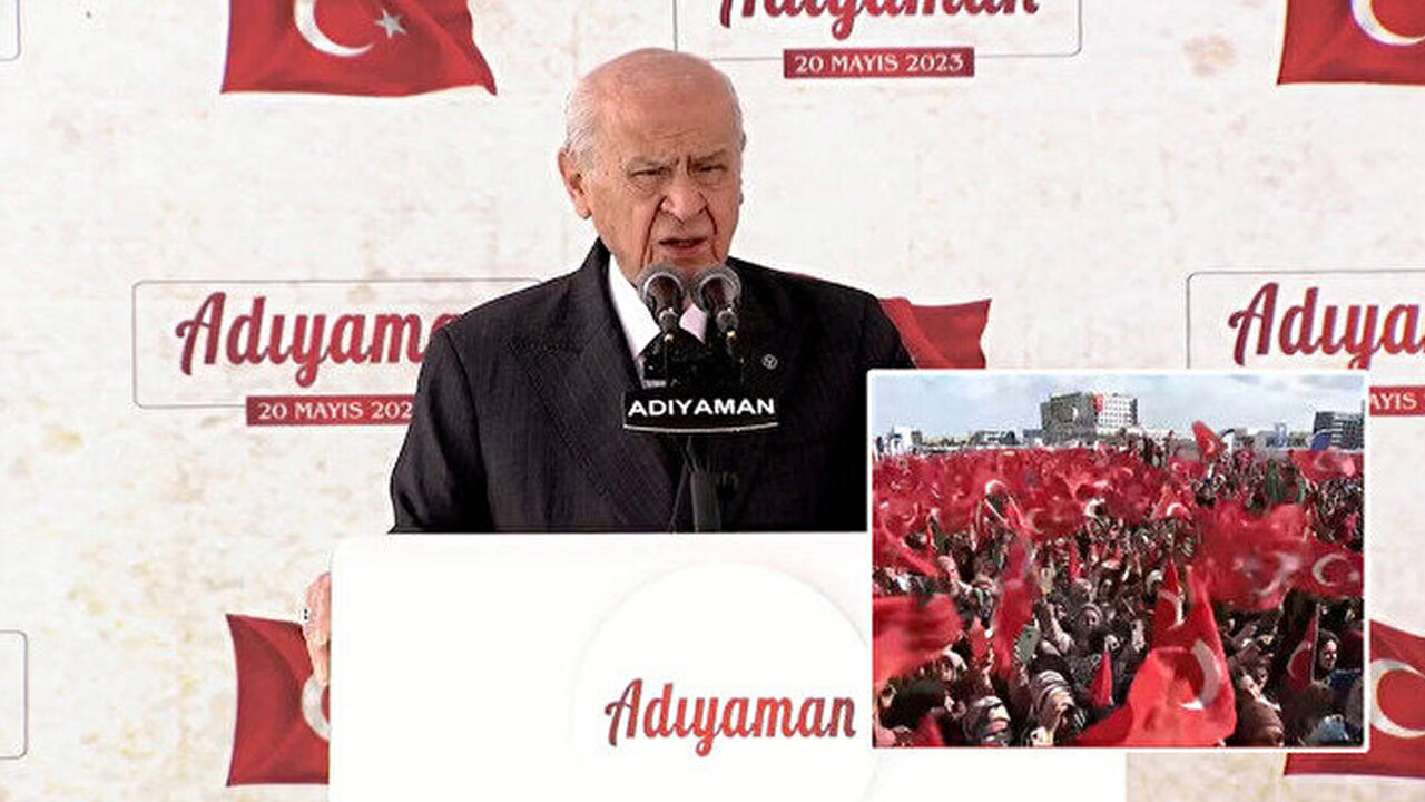 MHP Genel Başkanı Devlet Bahçeli, deprem bölgesi Adıyaman’da: Mührü vurmak için alayınız koşa koşa sandığa gidin