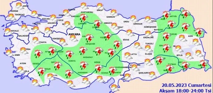 Sağanak yağış yurt genelinde! 18 şehre sarı 5 kente turuncu alarm