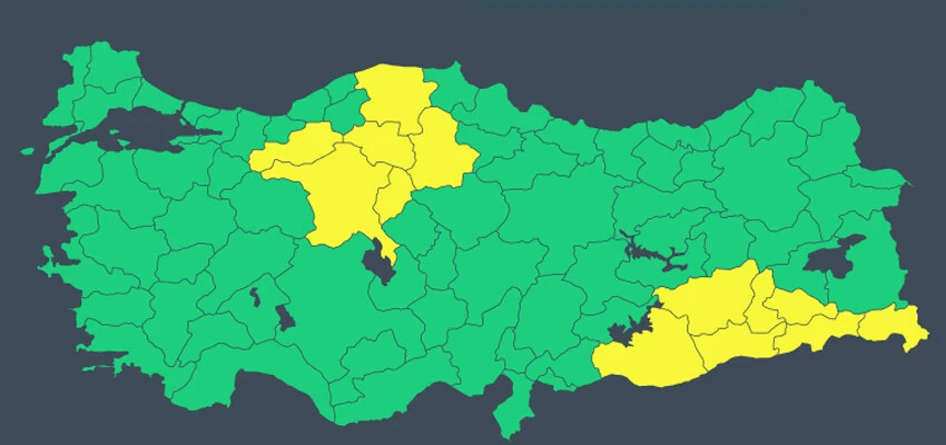 Pazar günü plan yapanlar dikkat! Meteoroloji 13 kenti sarı kod ile uyardı: Kuvvetli geliyor, tedbirli olun