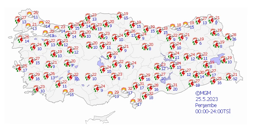 Havanın sıcak olduğuna bakmayın! Sağanak ve sel uyarıları peş peşe geldi: Meteoroloji son raporunu paylaştı…