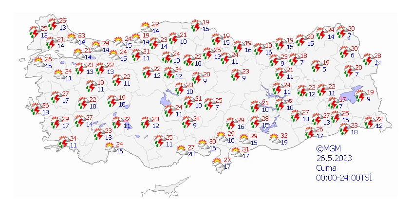 Havanın sıcak olduğuna bakmayın! Sağanak ve sel uyarıları peş peşe geldi: Meteoroloji son raporunu paylaştı…