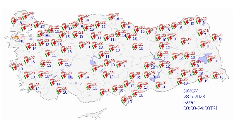 Havanın sıcak olduğuna bakmayın! Sağanak ve sel uyarıları peş peşe geldi: Meteoroloji son raporunu paylaştı…