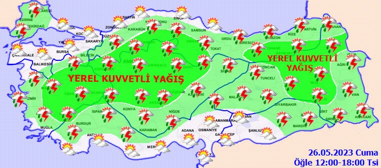 Meteoroloji il il uyardı: Gök gürültülü geliyor, dikkatli olun
