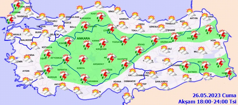 Meteoroloji il il uyardı: Gök gürültülü geliyor, dikkatli olun