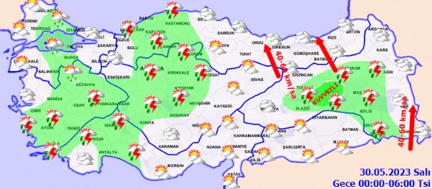 Meteoroloji'den 28 ile sarı kodlu uyarı: Yaz gelmek bilmedi, sağanak kentleri esir alacak (30 Mayıs hava durumu)