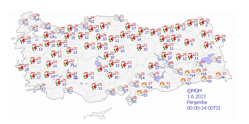 İstanbul, Ankara ve 24 il… Valilik ve Meteoroloji peş peşe uyardı! Sağanak ve fırtınaya dikkat