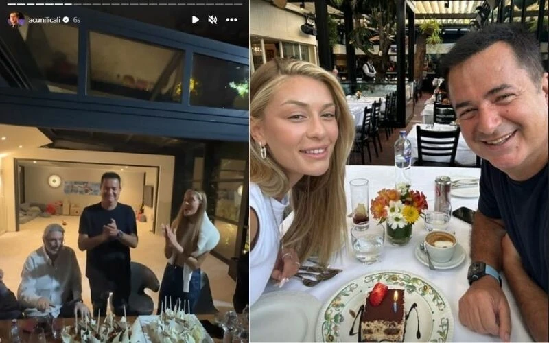 Acun ılıcalı'nın 53. yaşını kutlayan kutlayana! Çağla Altunkaya ile özel kutlama yaptı