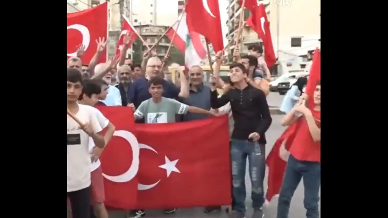Lübnanlı Türkmenlerin Erdoğan coşkusu!