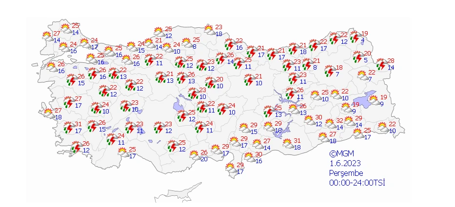 Sıcak havada sağanak! Meteoroloji’den gök gürültülü yağış ve sel uyarısı geldi...