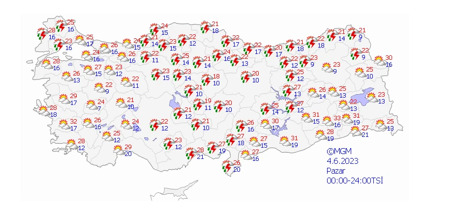 Sıcak havada sağanak! Meteoroloji’den gök gürültülü yağış ve sel uyarısı geldi...