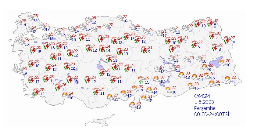 Ankara dahil 14 ilde sarı kodlu alarm! Meteoroloji saat vererek uyarılarını sıraladı…